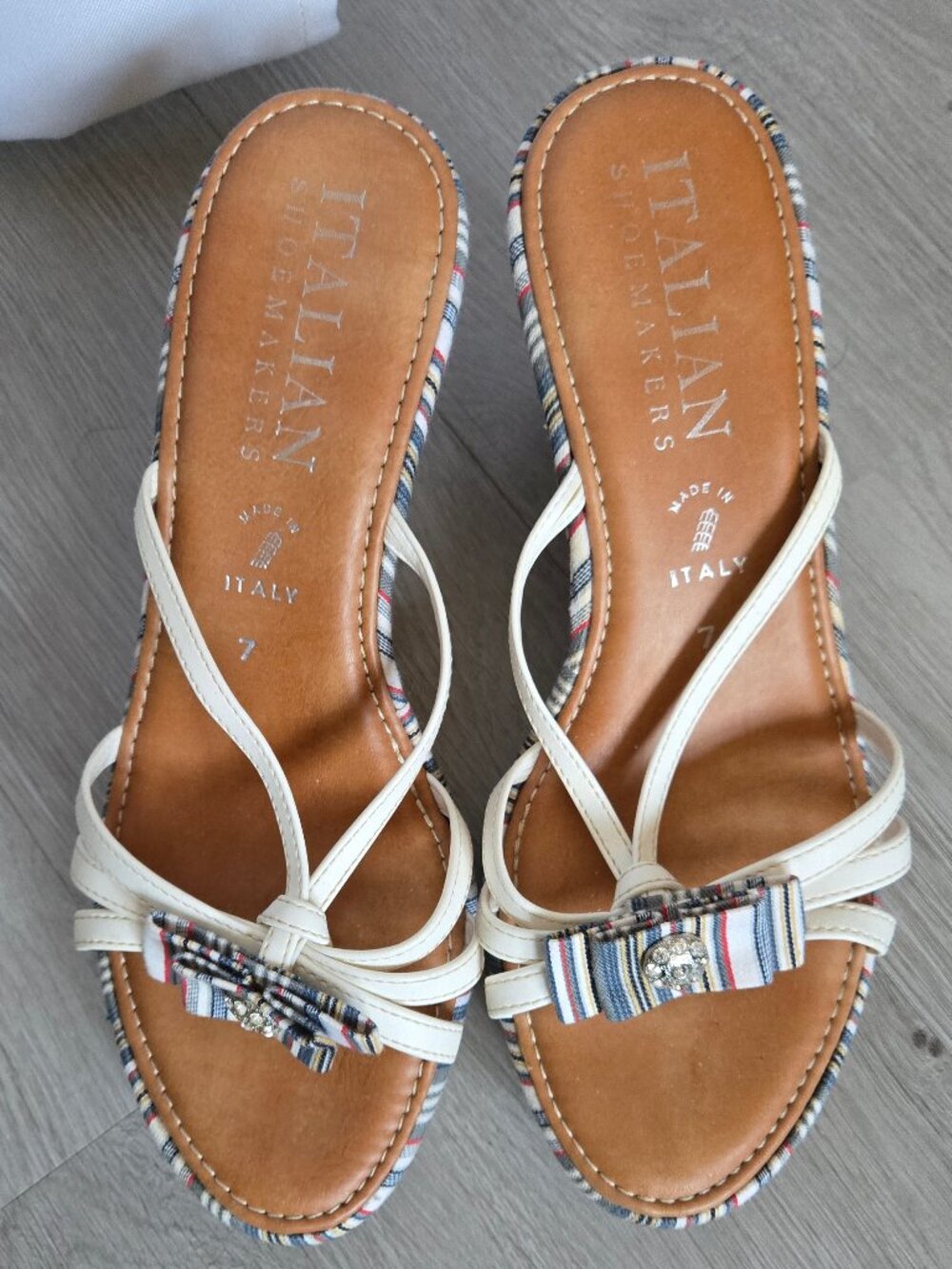Italian Shoemakers wedge sandals
